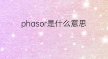 phasor是什么意思 phasor的中文翻译、读音、例句