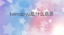 kemapyu是什么意思 kemapyu的中文翻译、读音、例句