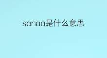 sanaa是什么意思 sanaa的中文翻译、读音、例句