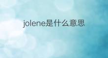 jolene是什么意思 jolene的中文翻译、读音、例句