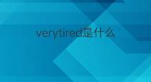 verytired是什么意思 verytired的中文翻译、读音、例句