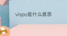 vispo是什么意思 vispo的中文翻译、读音、例句