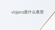 viajera是什么意思 viajera的中文翻译、读音、例句