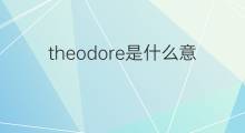theodore是什么意思 theodore的中文翻译、读音、例句