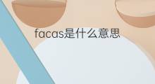 facas是什么意思 facas的中文翻译、读音、例句