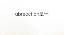 abreaction是什么意思 abreaction的中文翻译、读音、例句