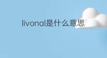 livonal是什么意思 livonal的中文翻译、读音、例句