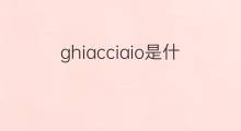 ghiacciaio是什么意思 ghiacciaio的中文翻译、读音、例句