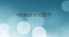 nilakantha是什么意思 nilakantha的中文翻译、读音、例句