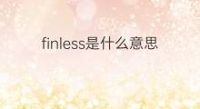 finless是什么意思 finless的中文翻译、读音、例句