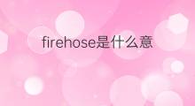 firehose是什么意思 firehose的中文翻译、读音、例句