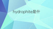 hydrophite是什么意思 hydrophite的中文翻译、读音、例句