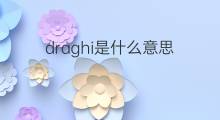draghi是什么意思 draghi的中文翻译、读音、例句