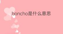 honcho是什么意思 honcho的中文翻译、读音、例句