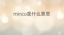 minco是什么意思 minco的中文翻译、读音、例句