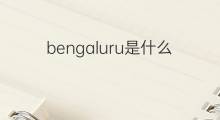 bengaluru是什么意思 bengaluru的中文翻译、读音、例句