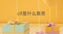 clf是什么意思 clf的中文翻译、读音、例句