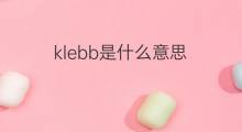 klebb是什么意思 klebb的中文翻译、读音、例句