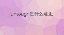 untough是什么意思 untough的中文翻译、读音、例句