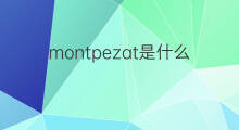 montpezat是什么意思 montpezat的中文翻译、读音、例句