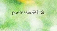 poetesses是什么意思 poetesses的中文翻译、读音、例句