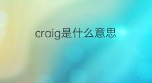 craig是什么意思 craig的中文翻译、读音、例句