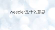 weepier是什么意思 weepier的中文翻译、读音、例句
