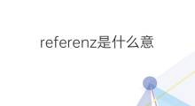 referenz是什么意思 referenz的中文翻译、读音、例句