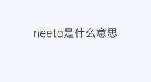 neeta是什么意思 neeta的中文翻译、读音、例句