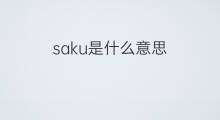 saku是什么意思 英文名saku的翻译、发音、来源