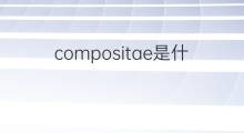 compositae是什么意思 compositae的中文翻译、读音、例句