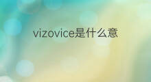vizovice是什么意思 vizovice的中文翻译、读音、例句