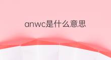 anwc是什么意思 anwc的中文翻译、读音、例句