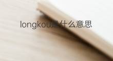 longkou是什么意思 longkou的中文翻译、读音、例句
