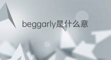 beggarly是什么意思 beggarly的中文翻译、读音、例句