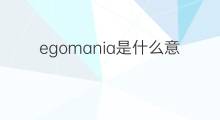 egomania是什么意思 egomania的中文翻译、读音、例句