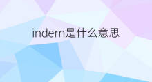indern是什么意思 indern的中文翻译、读音、例句
