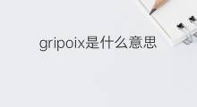 gripoix是什么意思 gripoix的中文翻译、读音、例句