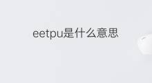 eetpu是什么意思 eetpu的中文翻译、读音、例句