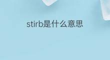 stirb是什么意思 stirb的中文翻译、读音、例句