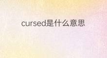 cursed是什么意思 cursed的中文翻译、读音、例句