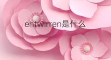 entwirren是什么意思 entwirren的中文翻译、读音、例句