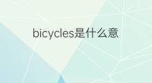 bicycles是什么意思 bicycles的中文翻译、读音、例句