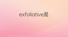 exfoliative是什么意思 exfoliative的中文翻译、读音、例句