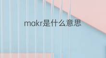 makr是什么意思 makr的翻译、读音、例句、中文解释
