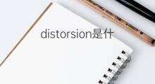 distorsion是什么意思 distorsion的翻译、读音、例句、中文解释