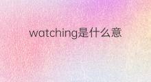 watching是什么意思 watching的中文翻译、读音、例句