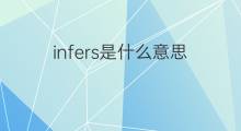 infers是什么意思 infers的中文翻译、读音、例句
