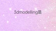 3dmodelling是什么意思 3dmodelling的中文翻译、读音、例句