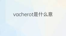 vacherot是什么意思 vacherot的翻译、读音、例句、中文解释